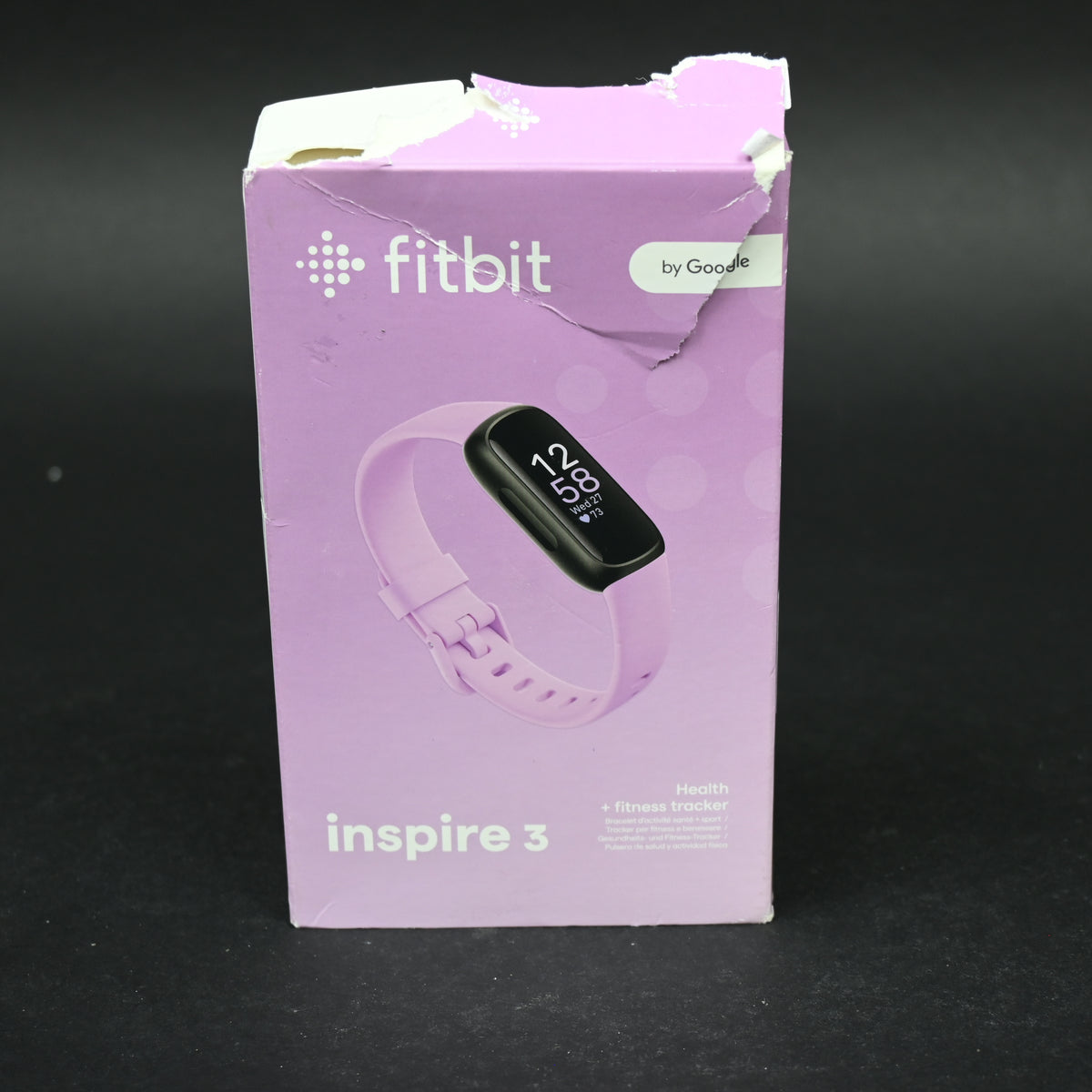 Fitbit Inspire 3 Health &-Fitness-Tracker Small Band-Lilac Bliss/Black