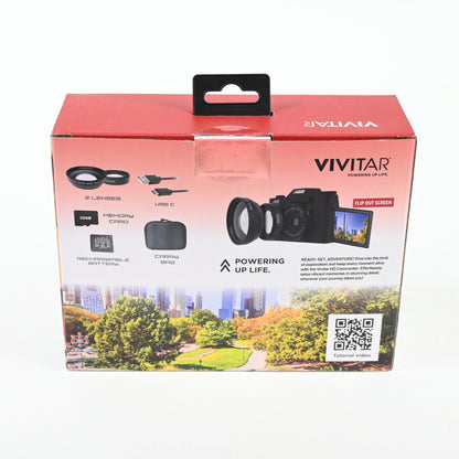 Vivitar 4K Wi-Fi Digital Camera with Interchangeable Lenses - Grade A