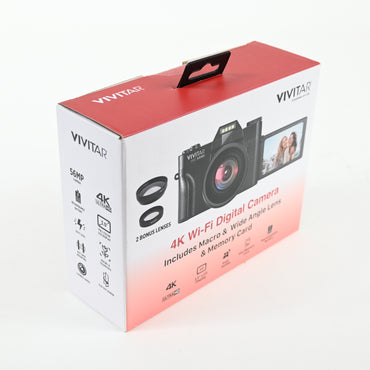 Vivitar 4K Wi-Fi Digital Camera with Interchangeable Lenses - Grade A