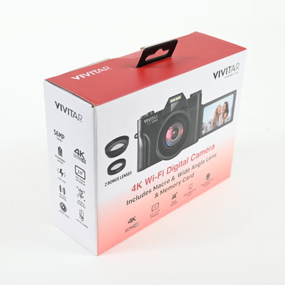 Vivitar 4K Wi-Fi Digital Camera with Interchangeable Lenses - Grade A