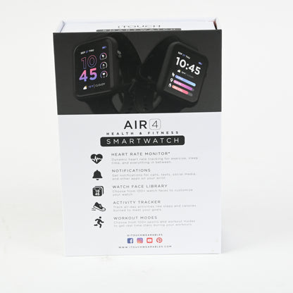 iTouch Air 4 Smartwatch Black Fitness Tracker Heart Rate 46mm - Grade A
