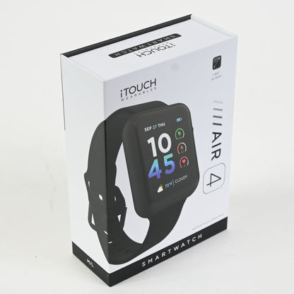 iTouch Air 4 Smartwatch Black Fitness Tracker Heart Rate 46mm - Grade A