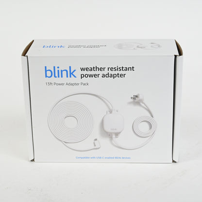 Blink Weather Resistant 13ft Power Adapter for Blink Mini 2 and Blink Outdoor 4