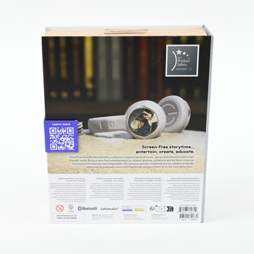 STORYPHONES, Storytelling Foldable Bluetooth Kids Headphones - Grey