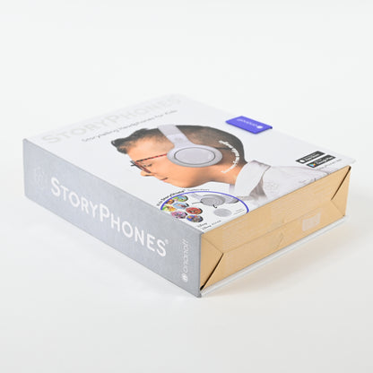 STORYPHONES, Storytelling Foldable Bluetooth Kids Headphones - Grey