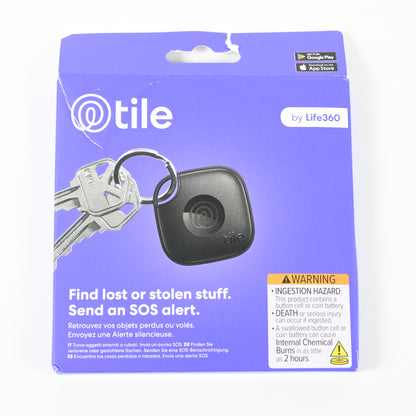 Tile Mate Bluetooth Tracker, Wireless Item Locator, iOS and Android - Black