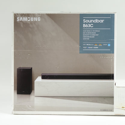 SAMSUNG B63C Bluetooth Soundbar w/ Subwoofer HW-B63C/ZA 2022 Model - Black