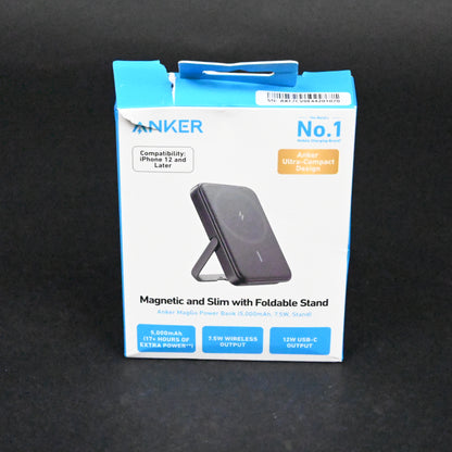 Anker Magnetic Battery, 5,000 mAh Magnetic Wireless Portable Charger - Black