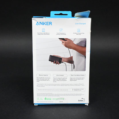 Anker PowerCore 326 20000mAh 15W USB-C Power Bank Black A1367H11-1 - Grade A