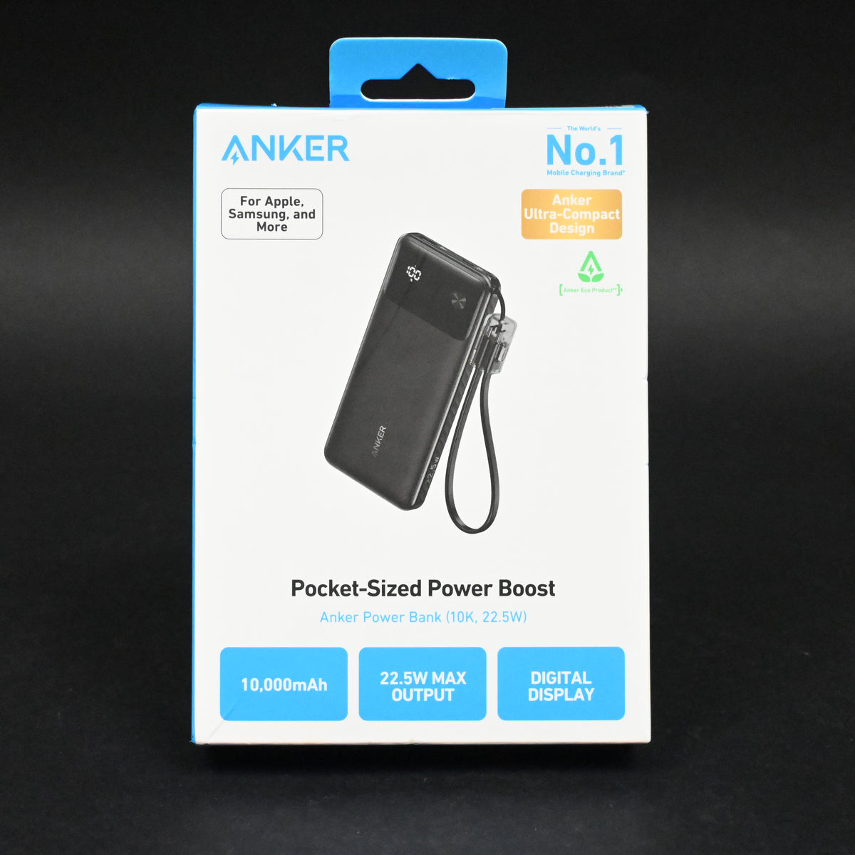 Anker 10000mAh 22.5W Power Bank - Black