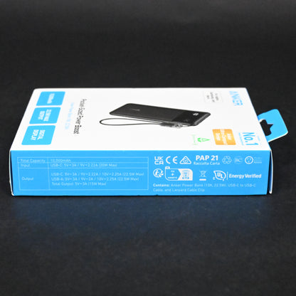 Anker 10000mAh 22.5W Power Bank - Black