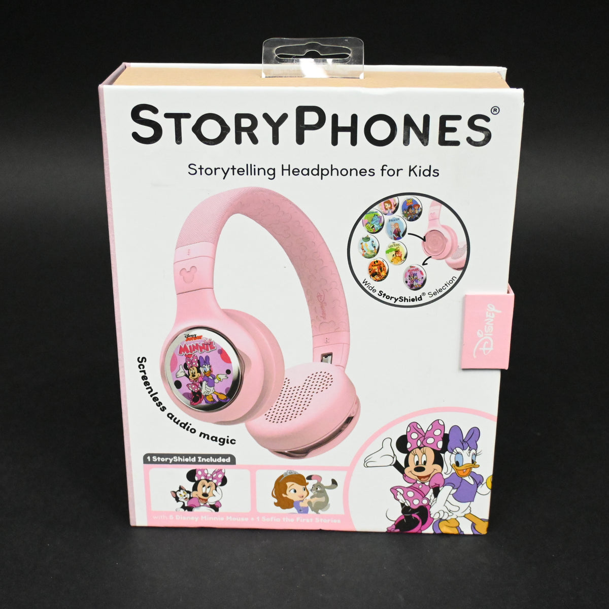STORYPHONES Kids Bluetooth Foldable Headphones StoryShield - Pink