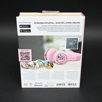 STORYPHONES Kids Bluetooth Foldable Headphones StoryShield - Pink