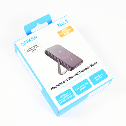 Anker Magnetic Battery, 5,000 mAh Magnetic Wireless Portable Charger - Black