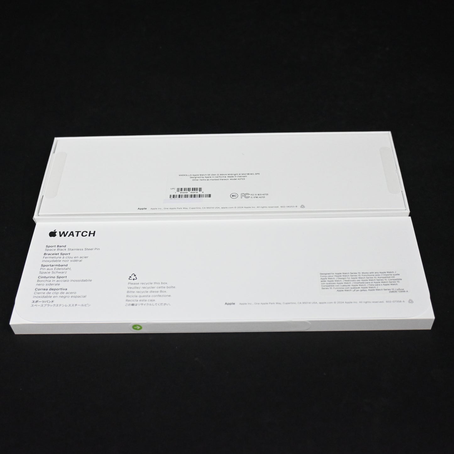 Apple Watch SE (2nd Gen) [44mm] Smartwatch with M/L Sport Band - Midnight