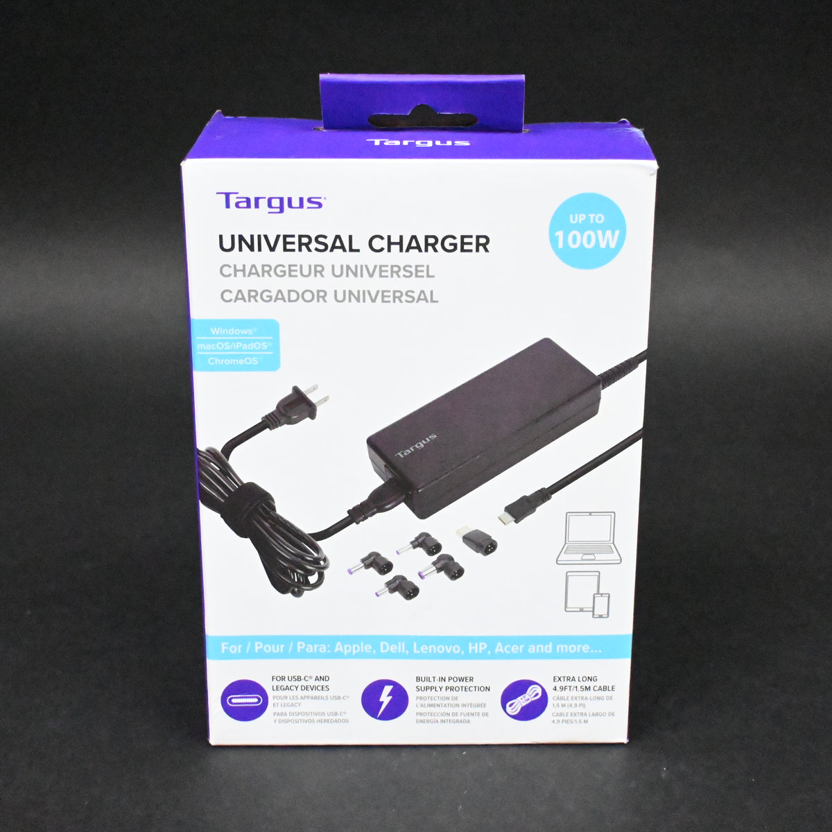 Targus Universal Charger Including all USB-C Devices - Black