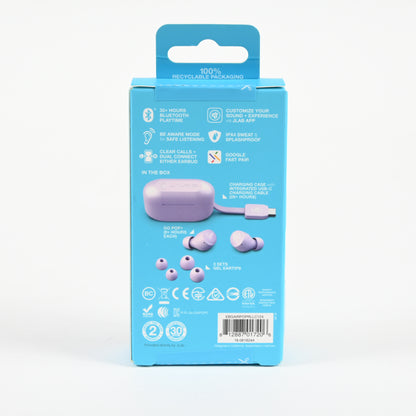 JLab Go Pop+ True Wireless Bluetooth Earbuds & Charging Case - Lilac
