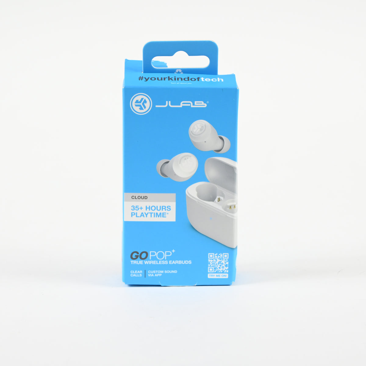 Go Pop+ True Wireless Bluetooth Earbuds Cloud - White