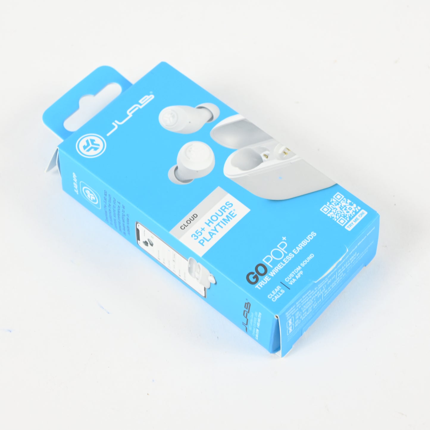Go Pop+ True Wireless Bluetooth Earbuds Cloud - White