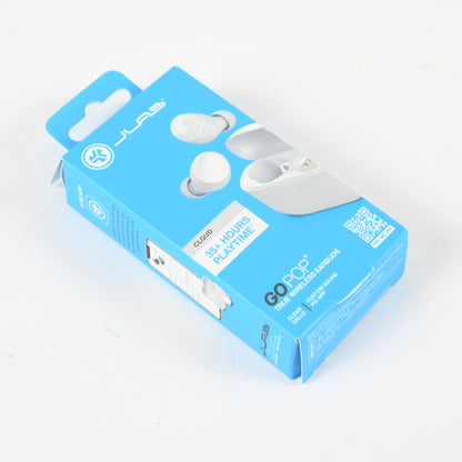 Go Pop+ True Wireless Bluetooth Earbuds Cloud - White