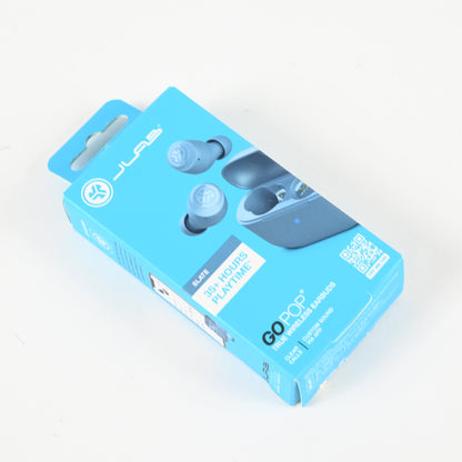 JLab Go Pop+ True Wireless Bluetooth Earbuds + Charging Case - Slate