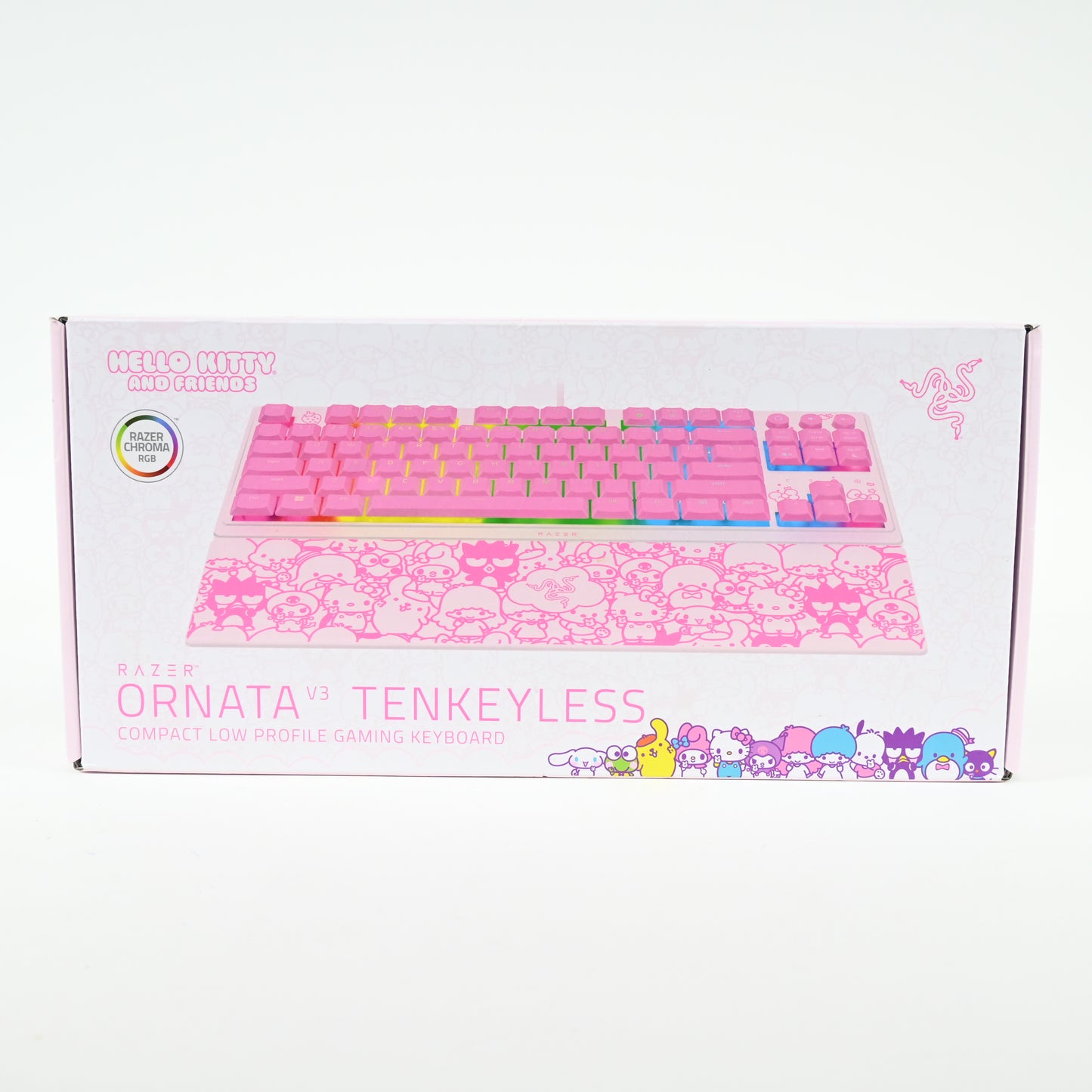 Razer Ornata V3 TKL Low Profile Gaming Keyboard: RGB - Hello Kitty Edition