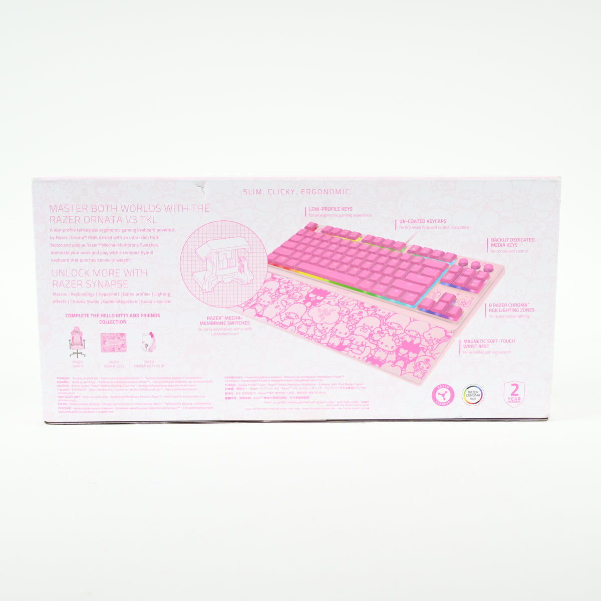Razer Ornata V3 TKL Low Profile Gaming Keyboard: RGB - Hello Kitty Edition