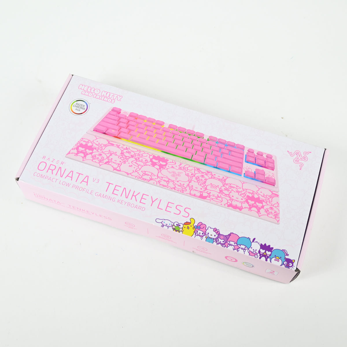 Razer Ornata V3 TKL Low Profile Gaming Keyboard: RGB - Hello Kitty Edition