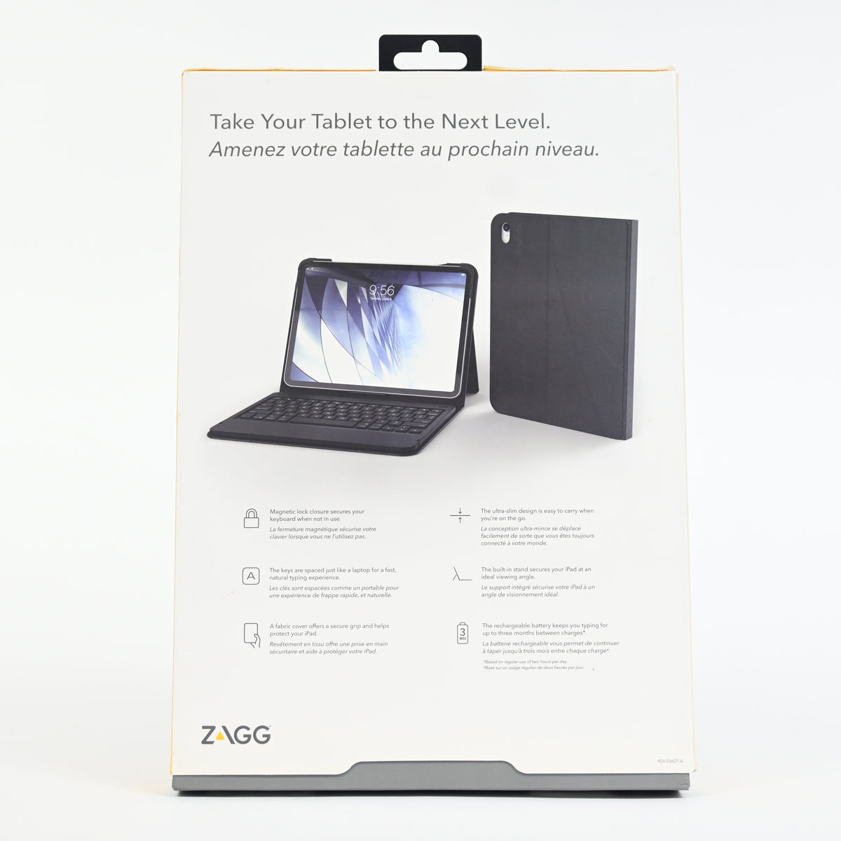 ZAGG Messenger Folio Bluetooth Tablet Keyboard & Case iPad Pro 11" - Open Box
