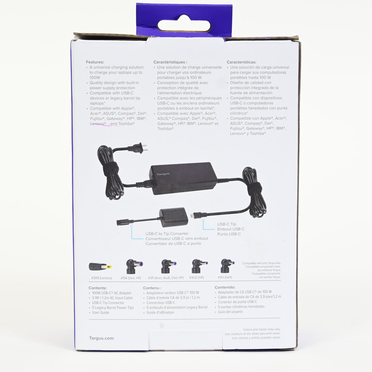 Targus Universal Charger Including all USB-C Devices - Black