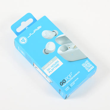 JLab Go Air Pop True Wireless Bluetooth Earbuds - Light Blue - New
