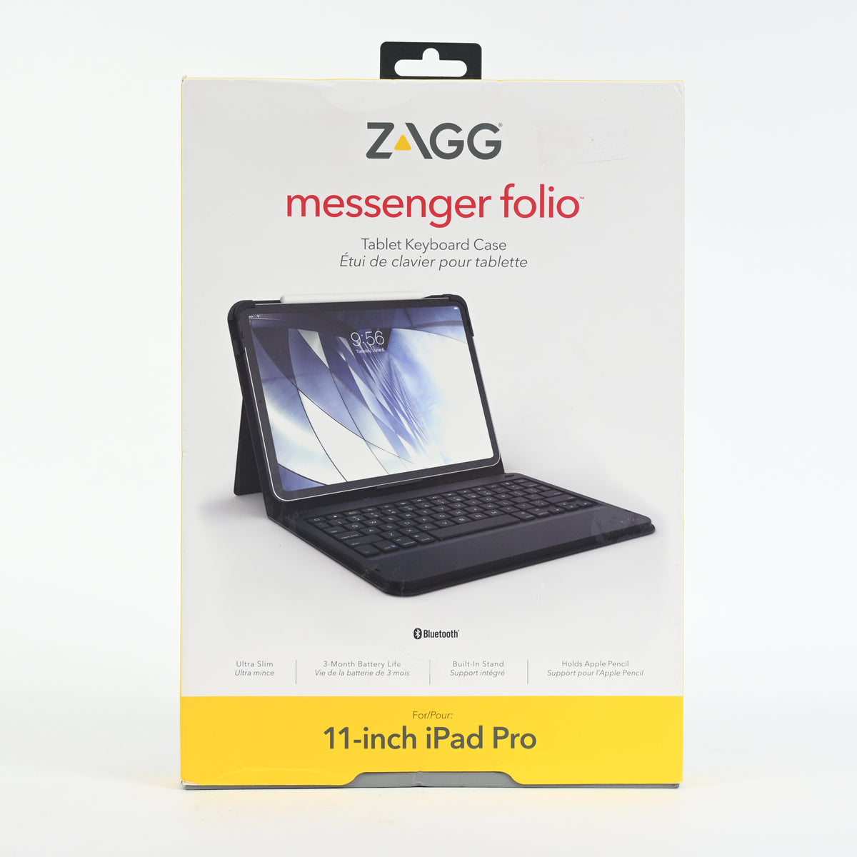 ZAGG Messenger Folio Tablet Keyboard Case For Apple iPad Pro 11