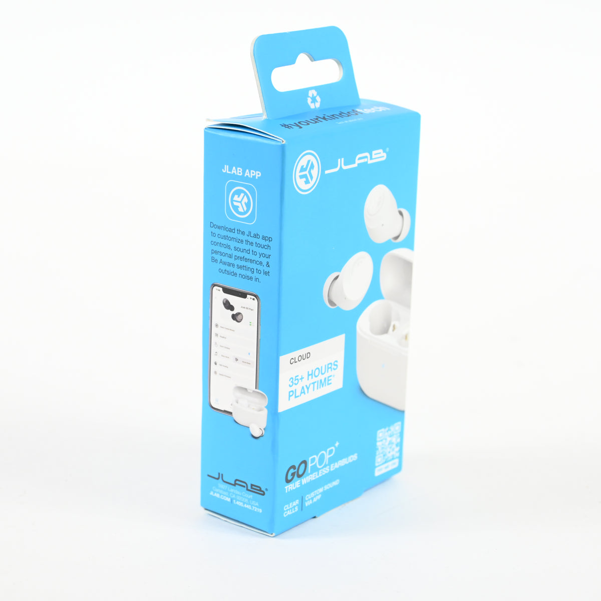 Go Pop+ True Wireless Bluetooth Earbuds Cloud - White In-Ear Headphones - New