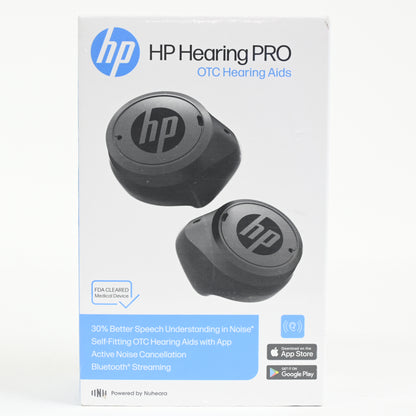 HP Hearing PRO Self-Fitting OTC Hearing Aids (with Bluetooth and ANC) - New