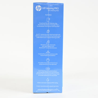 HP Hearing PRO Self-Fitting OTC Hearing Aids (with Bluetooth and ANC) - New