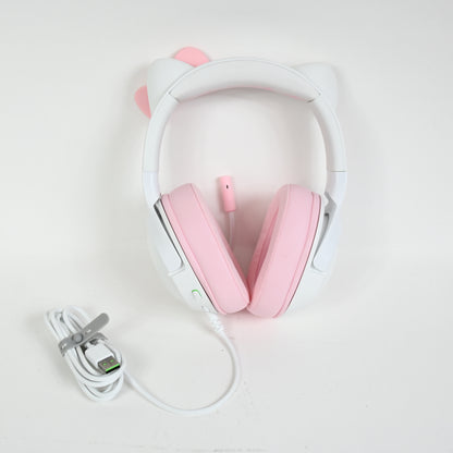 Razer Kraken Kitty V2 USB Headset w Kitty Ears - Hello Kitty + Friends - Grade B