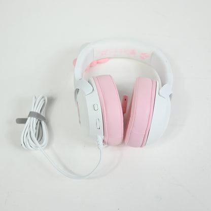 Razer Kraken Kitty V2 USB Headset w Kitty Ears - Hello Kitty + Friends - Grade B