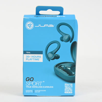 JLab Go Air Sport - Bluethooth Wireless Workout Earbuds - Teal - Grade A