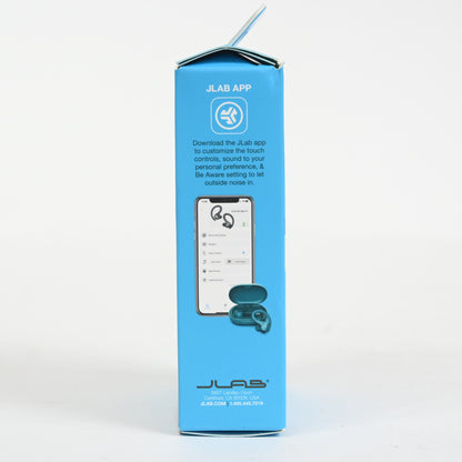 JLab Go Air Sport - Bluethooth Wireless Workout Earbuds - Teal - Grade A