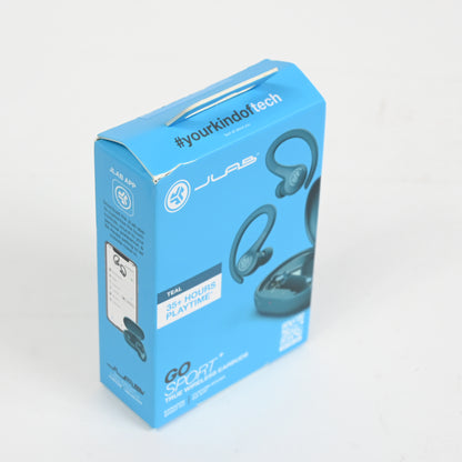 JLab Go Air Sport - Bluethooth Wireless Workout Earbuds - Teal - Grade A