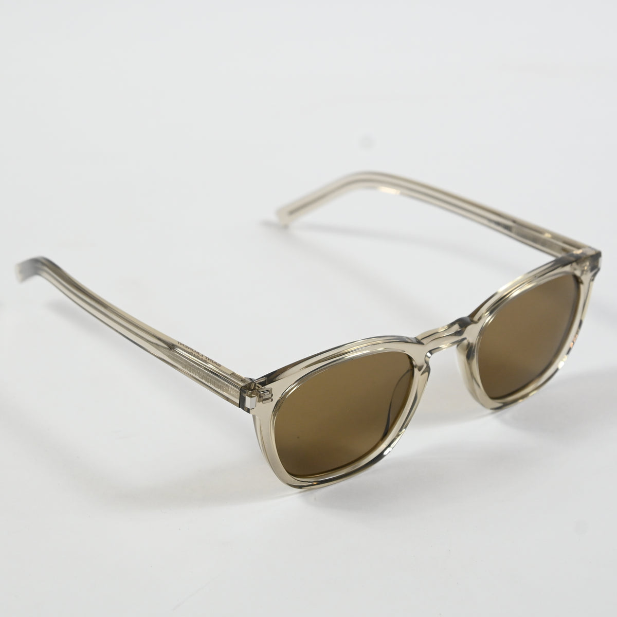 Yves Saint Laurent SL-28S 047 Unisex Authentic Sunglasses Beige/Bronze, 49 - New