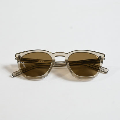 Yves Saint Laurent SL-28S 047 Unisex Authentic Sunglasses Beige/Bronze, 49 - New
