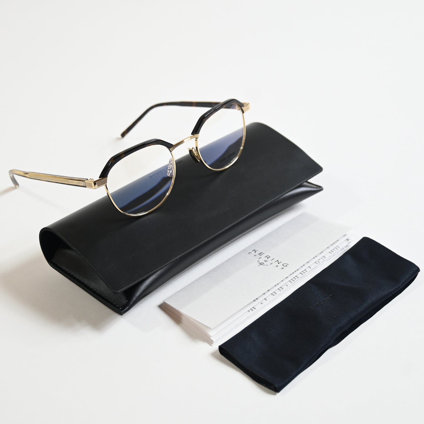 Yves Saint Laurent SL-124O 003 Unisex Authentic Eyeglasses Havana/Beige 50 - New