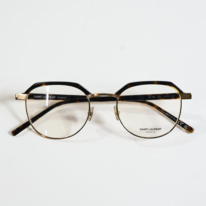 Yves Saint Laurent SL-124O 003 Unisex Authentic Eyeglasses Havana/Beige 50 - New