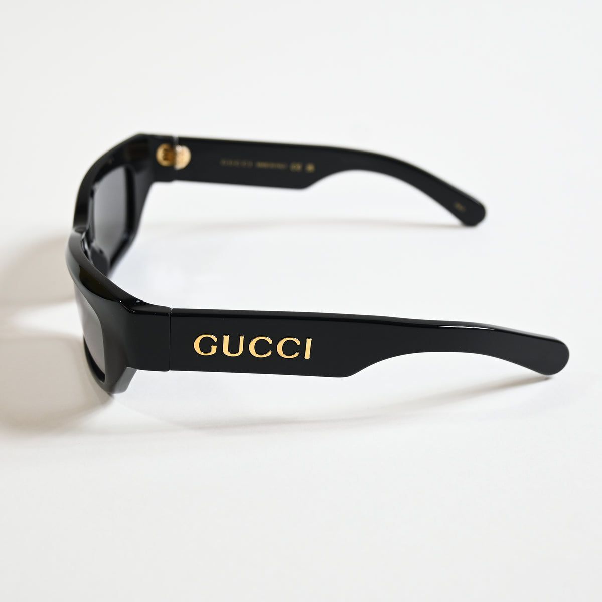 Gucci GG1296S 002 Mens Authentic Sunglasses Black/Silver, 55mm - New