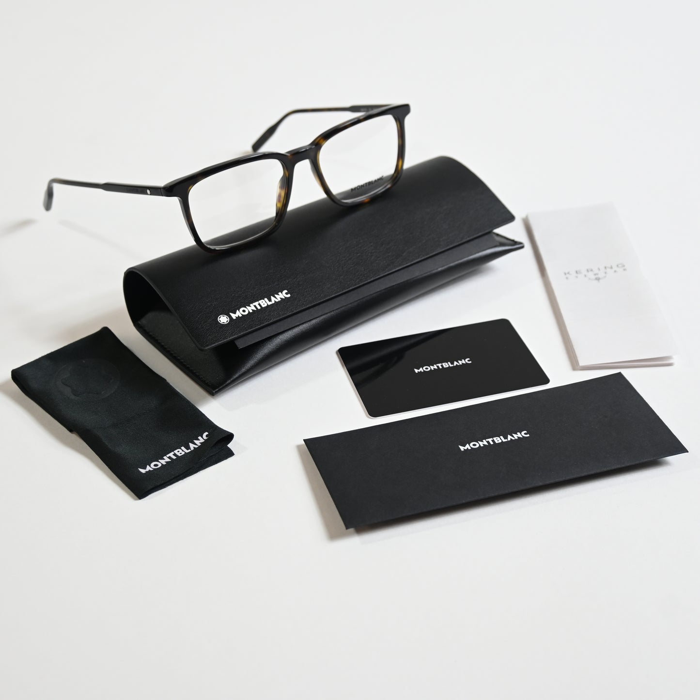 Montblanc MB0197O 002 Mens Authentic Eyeglasses Havana, 53mm - New
