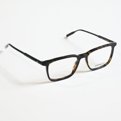 Montblanc MB0197O 002 Mens Authentic Eyeglasses Havana, 53mm - New