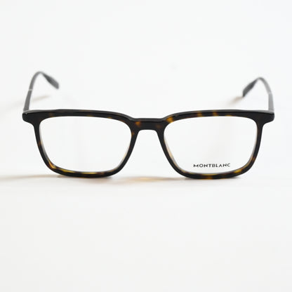 Montblanc MB0197O 002 Mens Authentic Eyeglasses Havana, 53mm - New
