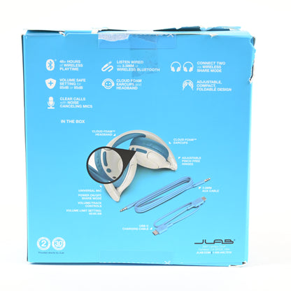JLab JBuddies Pop Bluetooth Wireless Kids' Headphones - Teal - Grade A