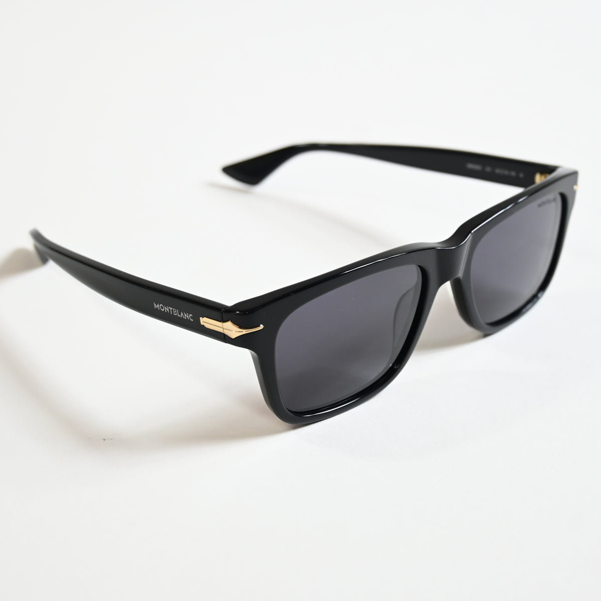 Montblanc MB0263S 001 Mens Authentic Sunglasses Black/Gold, 54mm - New